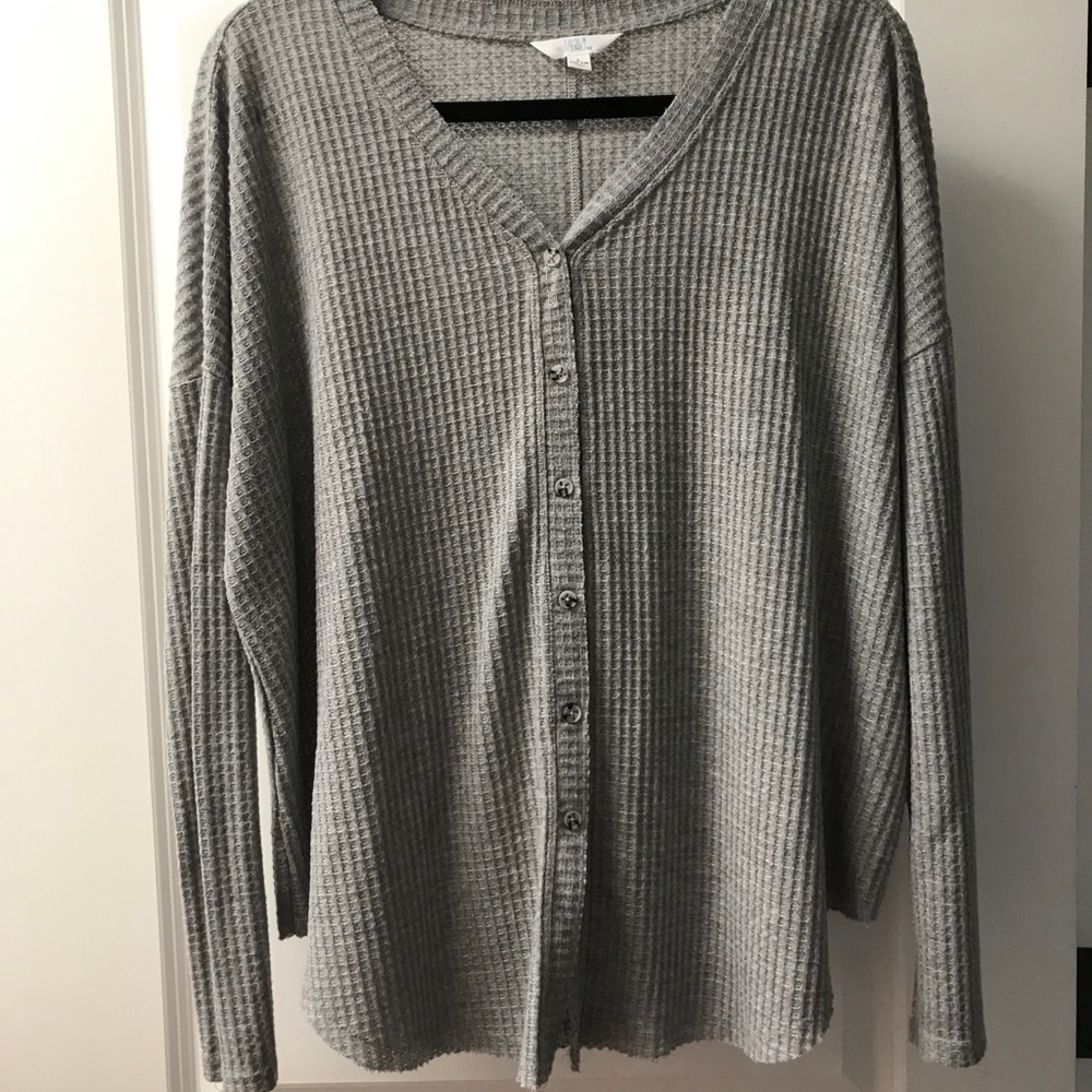 Gray Crop Top